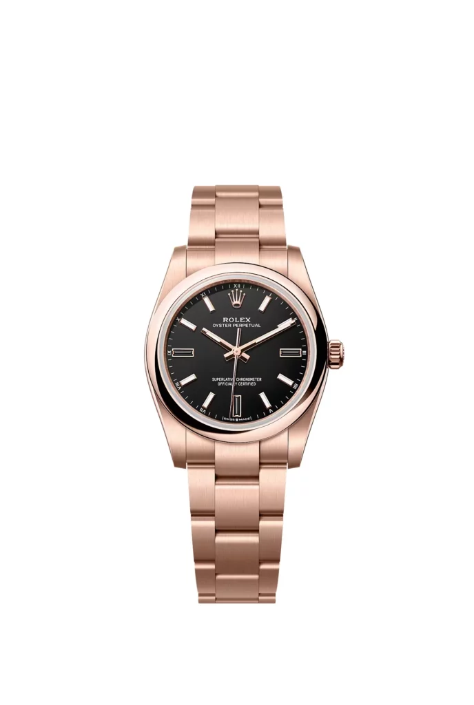 Rolex Oyster Perpetual 34 Oyster, 34 mm, or Everose