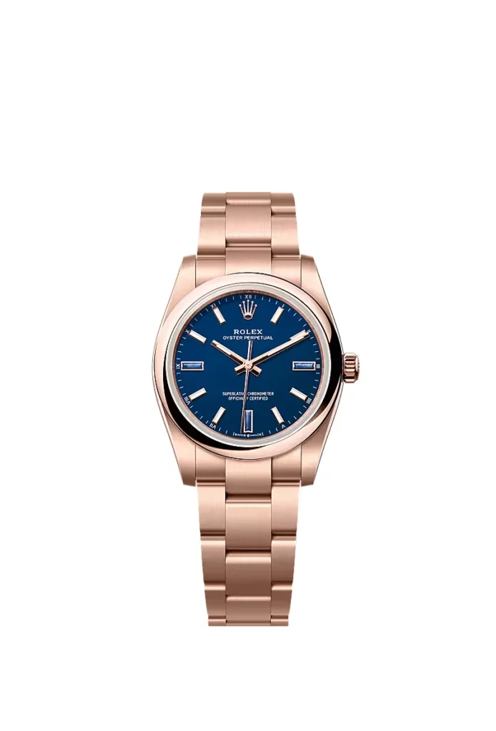 Rolex Oyster Perpetual 34 Oyster, 34 mm, or Everose
