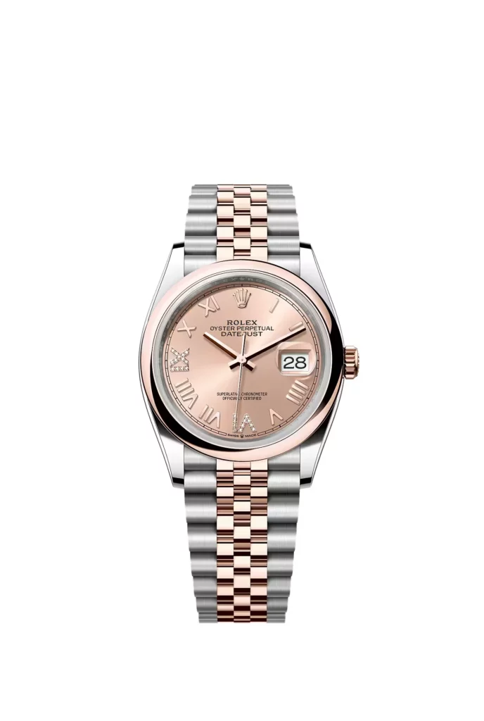 Rolex Datejust 36 Oyster, 36 mm, acier Oystersteel et or