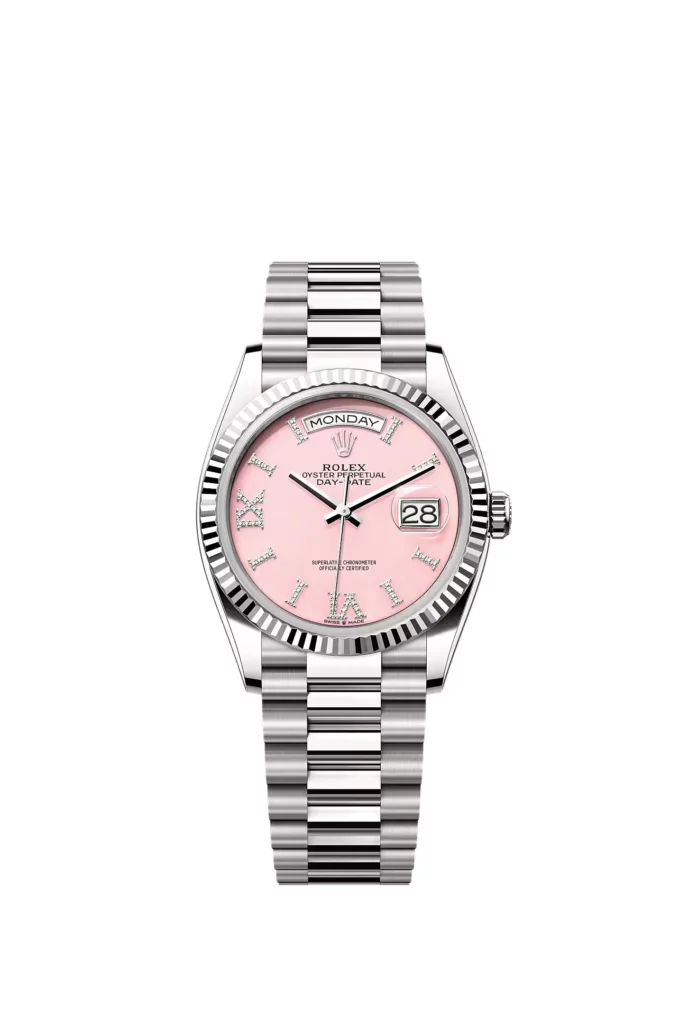 Rolex Day-Date 36 Oyster, 36 mm, or gris