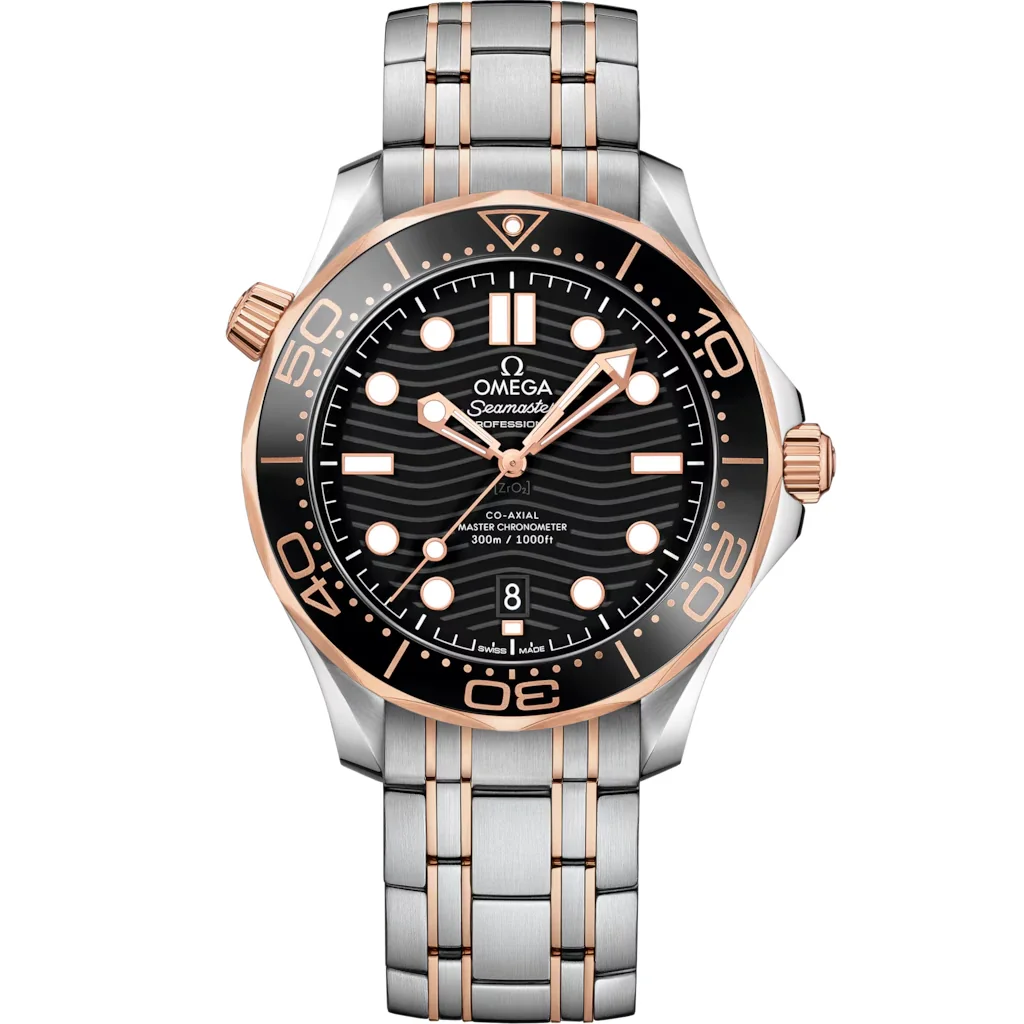 Omega Seamaster Diver 300M 42 mm, acier ‑ or « Sedna™ » sur