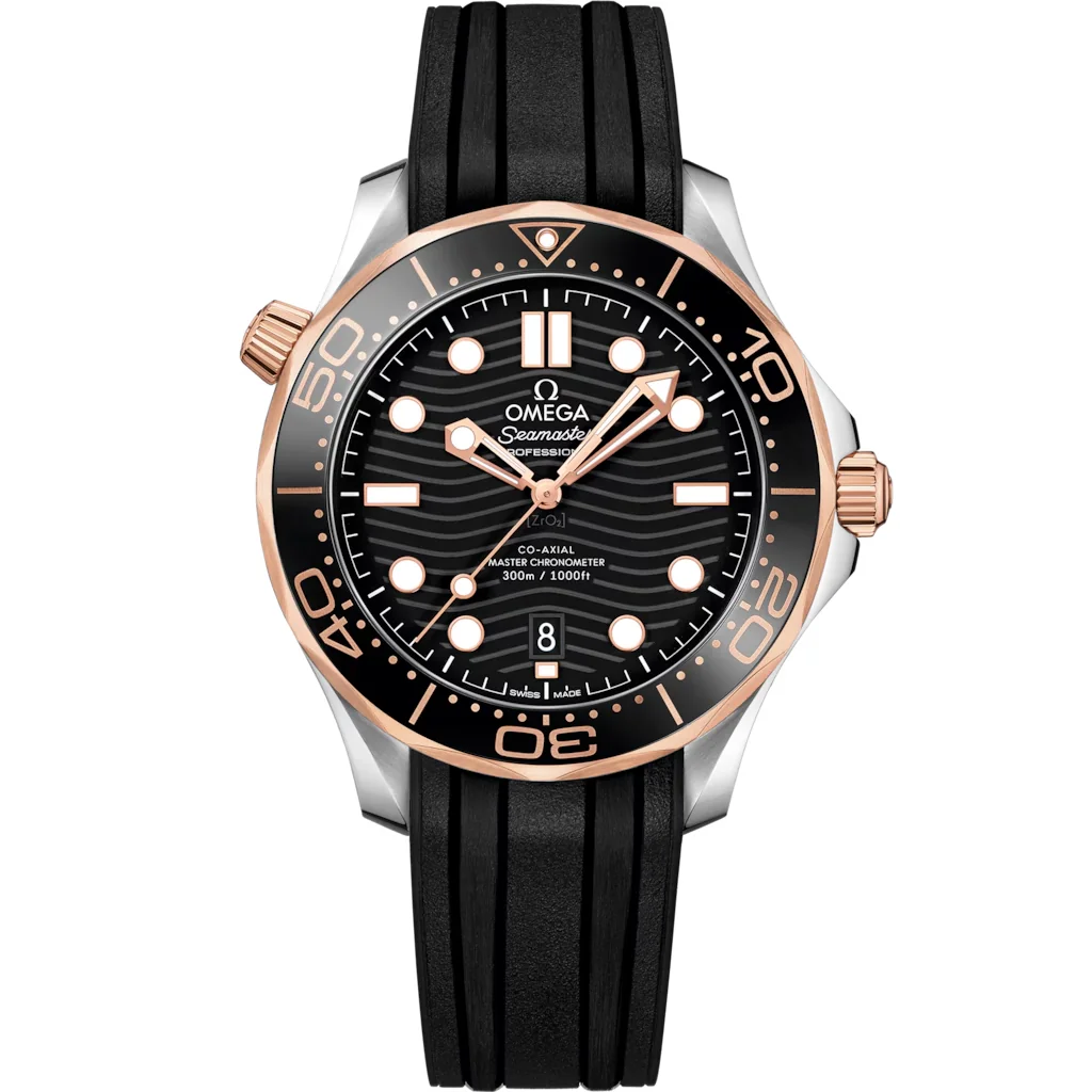 Omega Seamaster Diver 300M 42 mm, acier ‑ or « Sedna™ » sur
