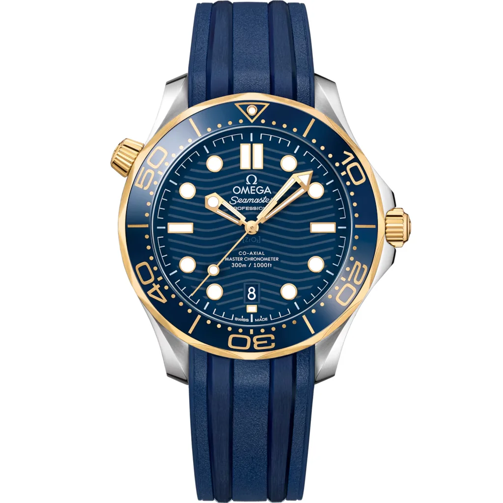 Omega Seamaster Diver 300M 42 mm, acier ‑ or jaune sur