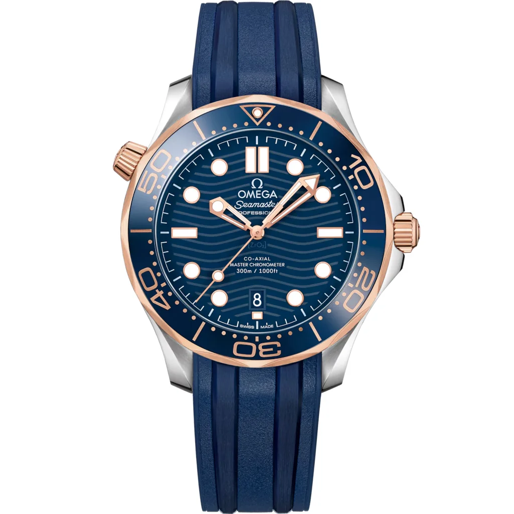 Omega Seamaster Diver 300M 42 mm, acier ‑ or « Sedna™ » sur