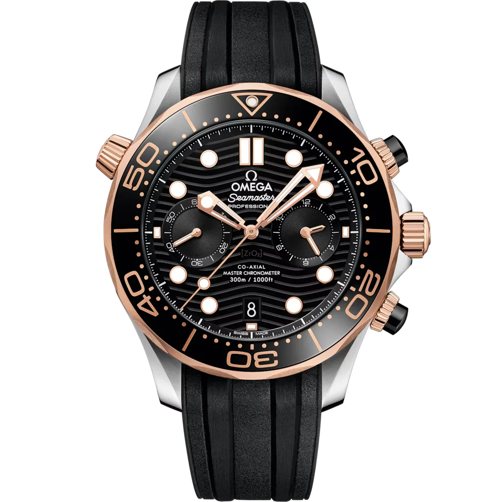 Omega Seamaster Diver 300M 44 mm, acier ‑ or « Sedna™ » sur