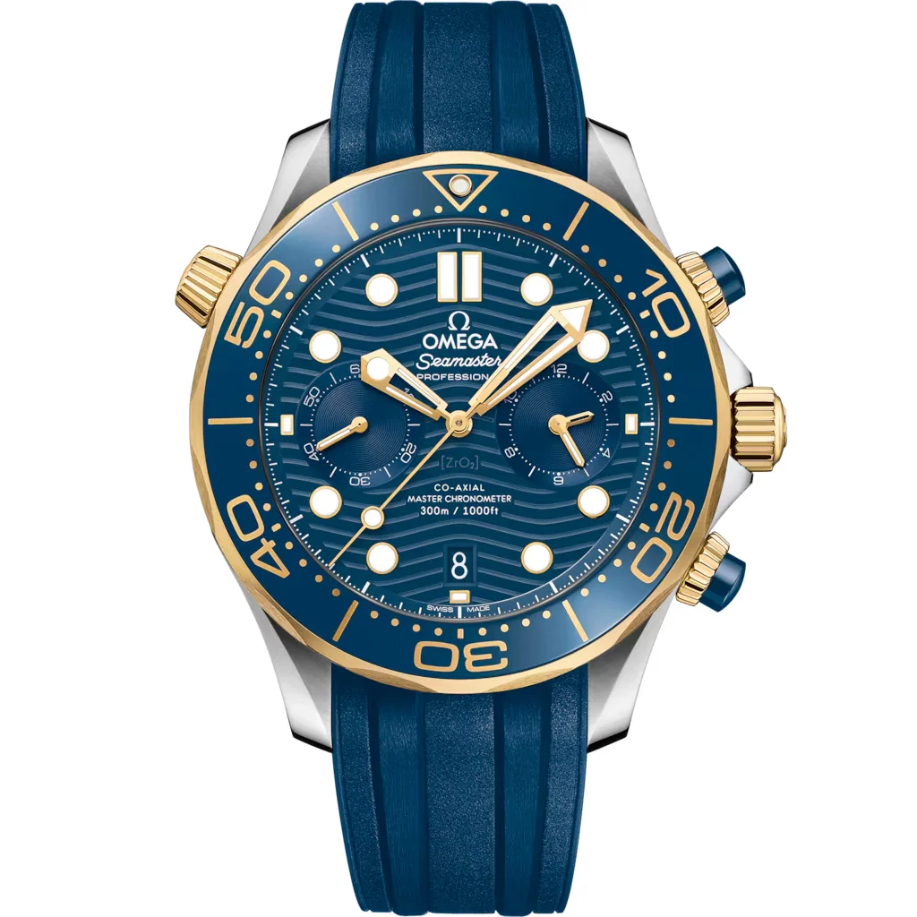 Omega Seamaster Diver 300M 44 mm, acier ‑ or jaune sur