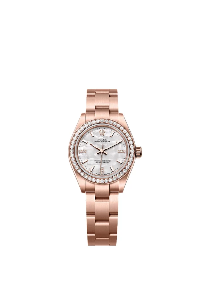 Rolex Oyster Perpetual 28 Oyster, 28 mm, or Everose et