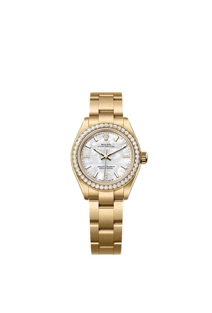 Rolex Oyster Perpetual 28 Oyster, 28 mm, or jaune et
