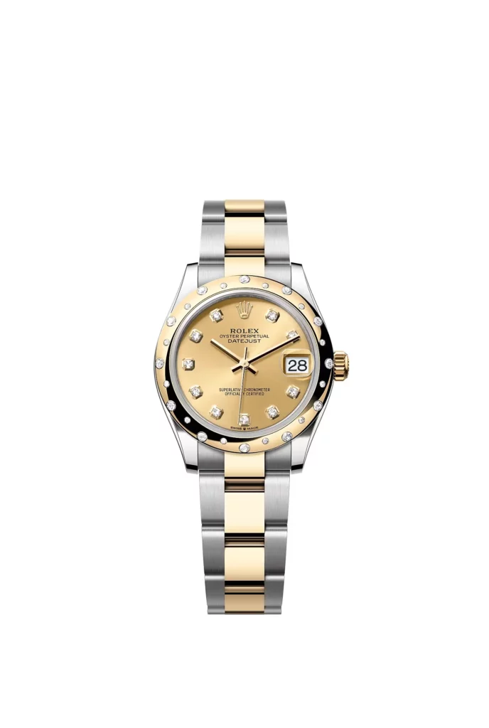 Rolex Datejust 31 Oyster, 31 mm, acier Oystersteel, or