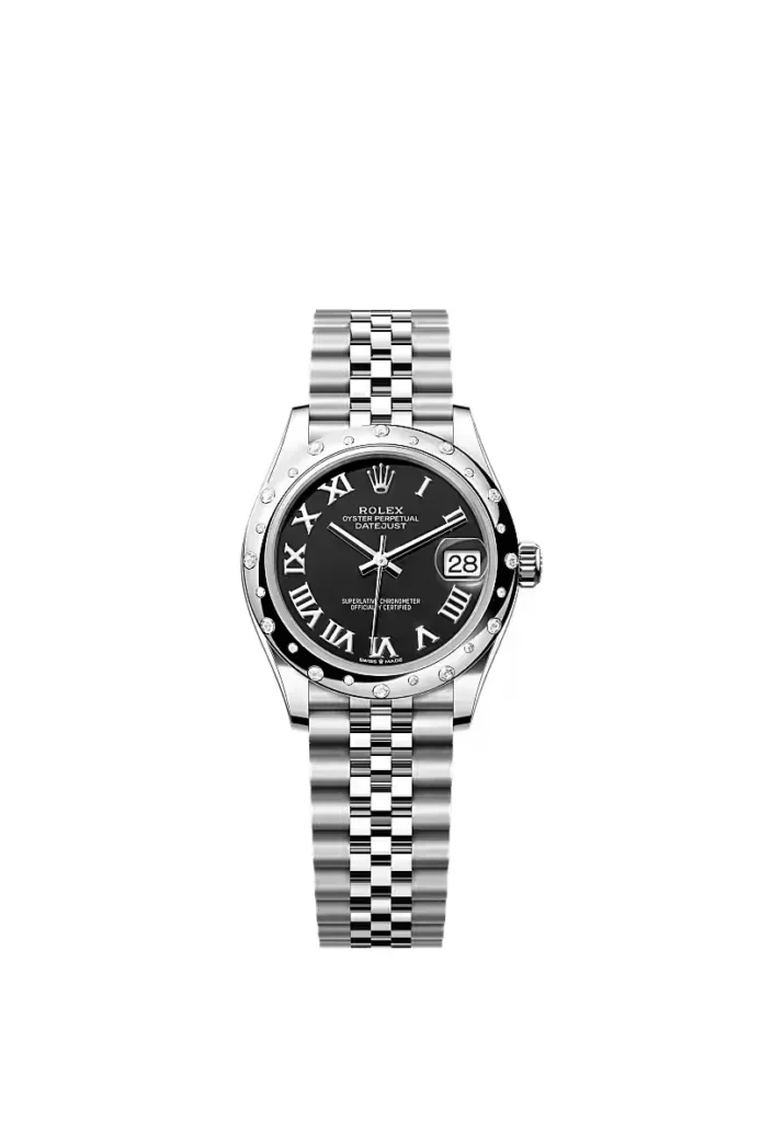 Rolex Datejust 31 Oyster, 31 mm, acier Oystersteel, or gris