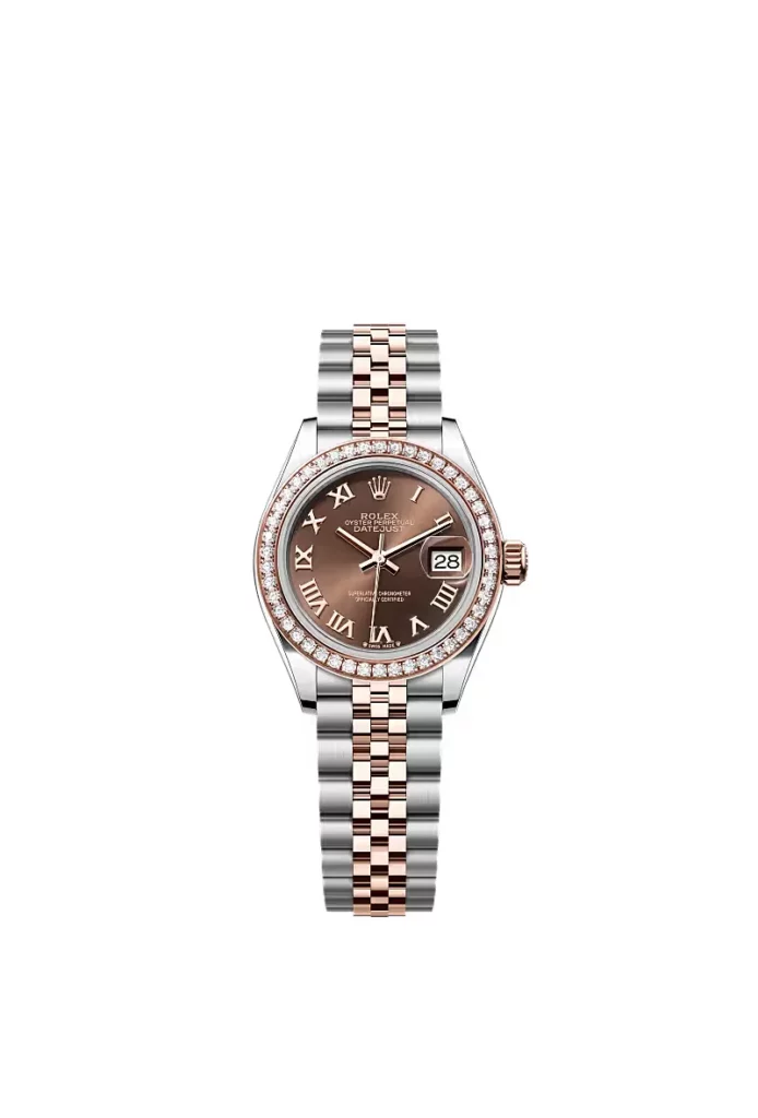 Rolex Lady-Datejust Oyster, 28 mm, acier Oystersteel, or