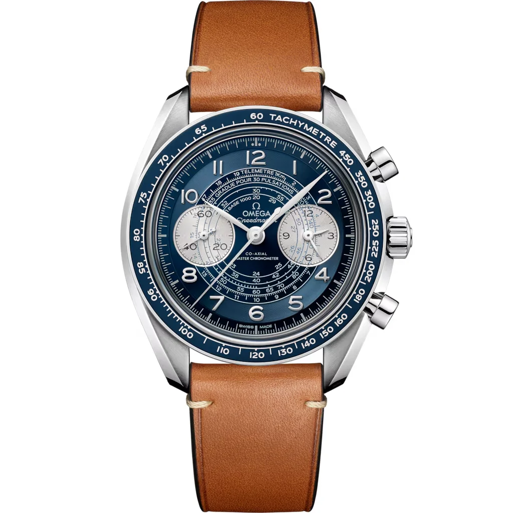 Omega Speedmaster Chronoscope 43 mm, acier sur bracelet en