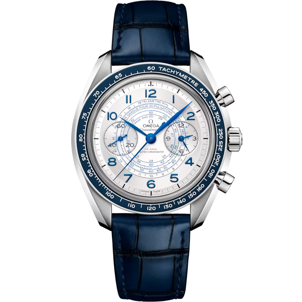 Omega Speedmaster Chronoscope 43 mm, acier sur bracelet en